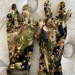 Sitka Camo Hunting Gloves - Trigger Finger gloves